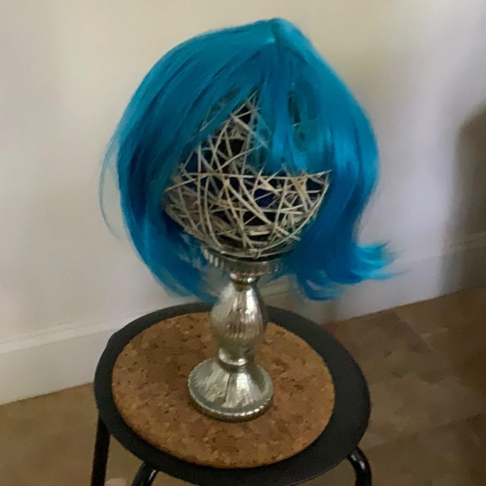 Fun blue wig